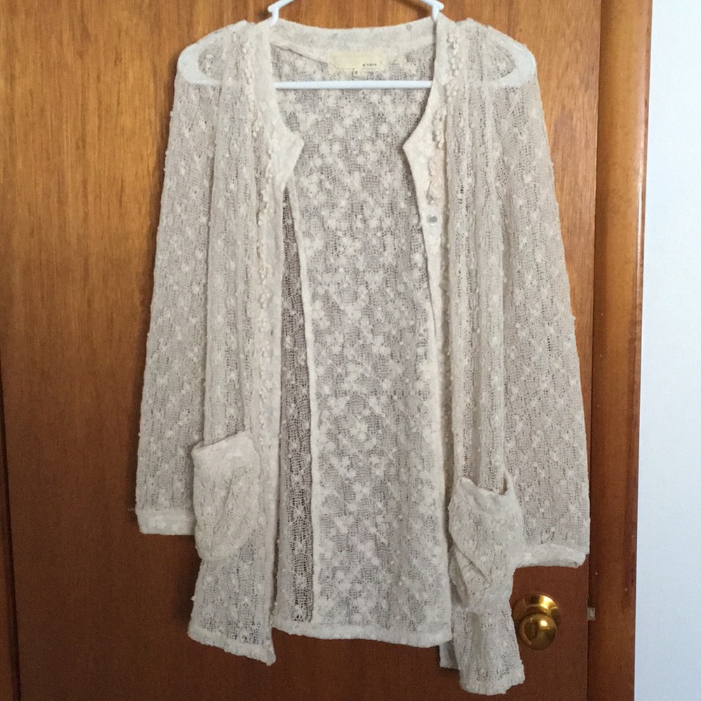 a'reve women's small lace cardigan